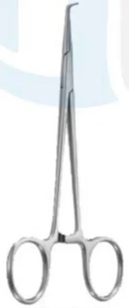 Затискач кровозупинний Мікстера-О'Шонессі, зігнутий під кутом 90⁰, 190 мм RAJ IMPEX 06-164